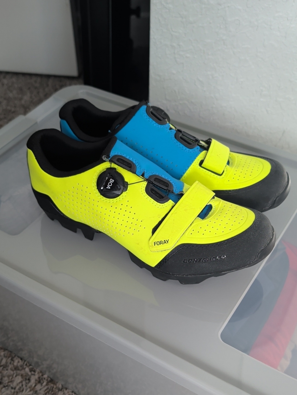 Men's Bontrager Foray Mountain Biking Cycling Shoes 7 40 Boa Dial Like New